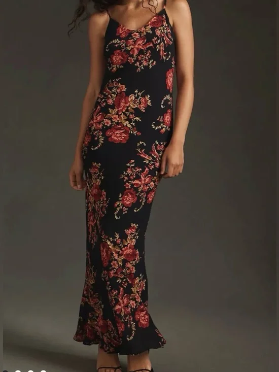 Reformation Parma Floral Black Maxi Dress size small. - Picture 4 of 14